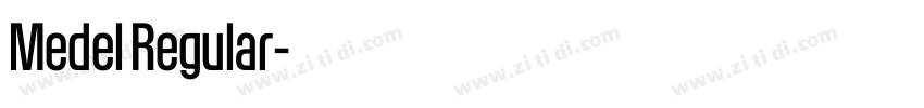 Medel Regular字体转换